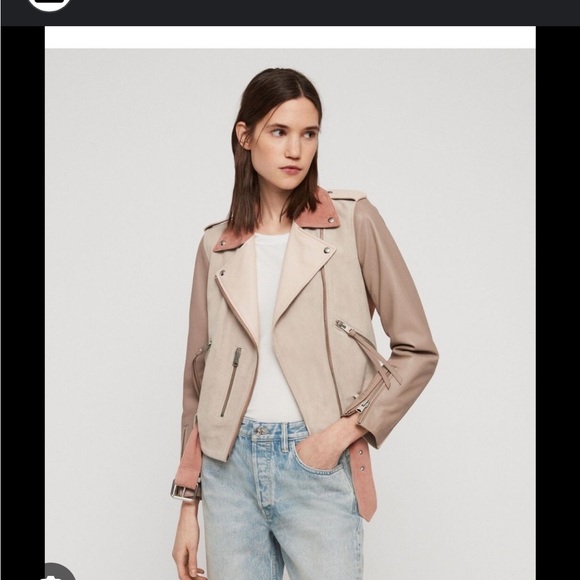 AllSaints Balfern leather biker jacket - Picture 1 of 8